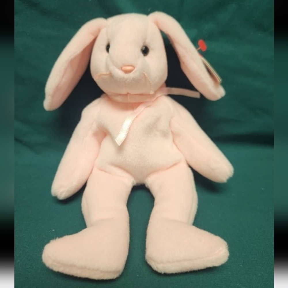 Ty Beanie Babies 1996 Hoppity Pink Bunny